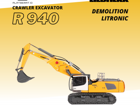 LIEBHERR CRAWLER EXCAVATOR R 940 DEMOLITION LITRONIC
