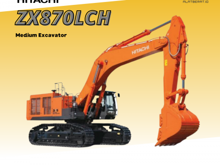 HITACHI LARGE EXCAVATOR ZX870LCH WITH LARGE BUCKET
