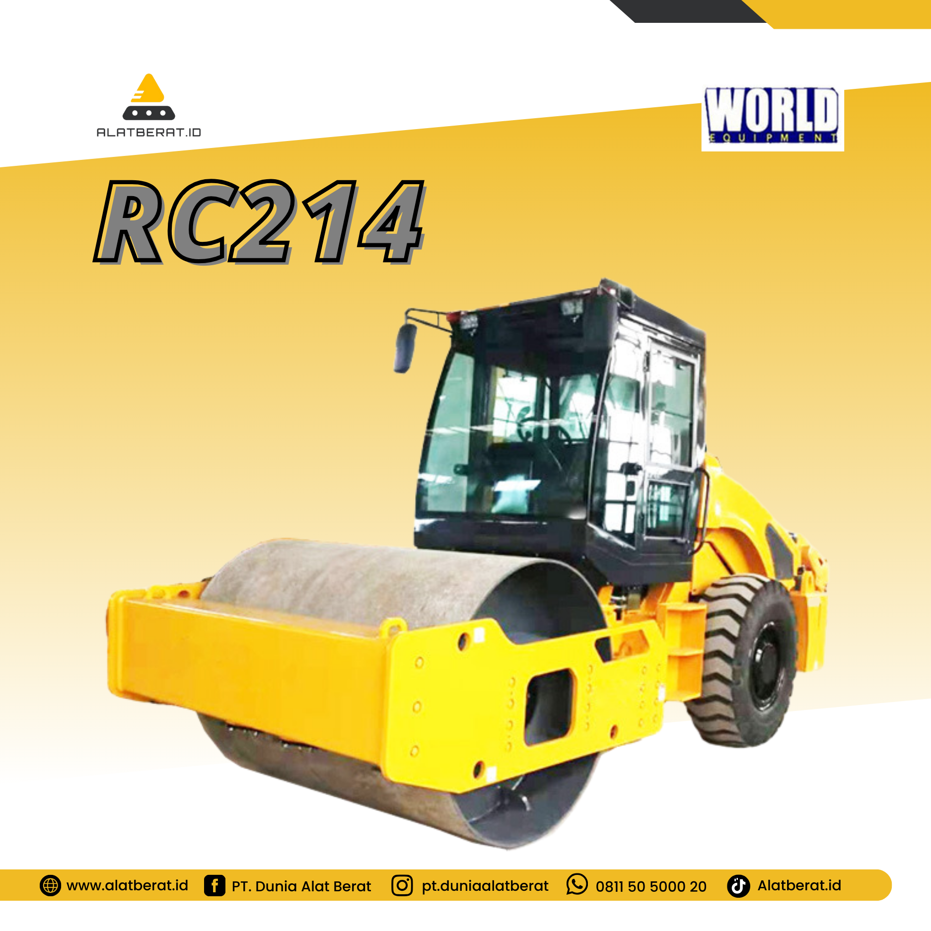 Parameters single drum vibrating roler